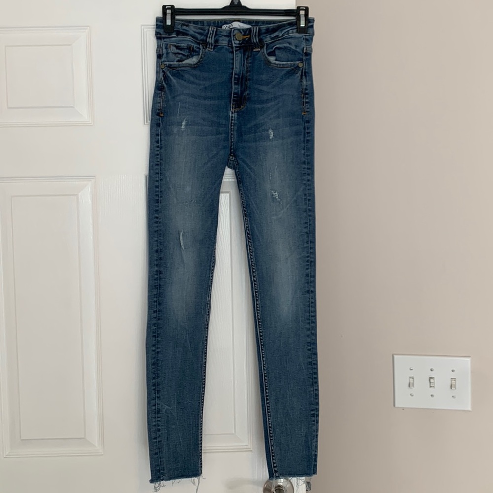 Zara hi - rise jeans
